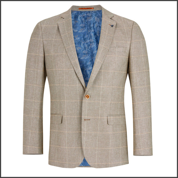 Drifter Beige Check Cruise Jacket