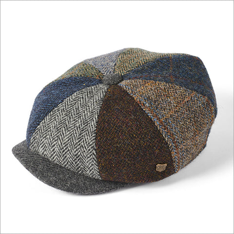 Harris Tweed Lewis Multi 8 Piece Cap--