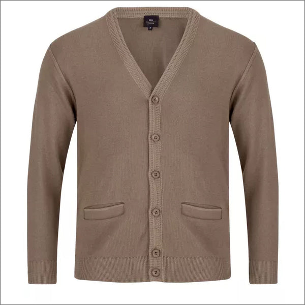 Prestige Beige Classic Cardigan@