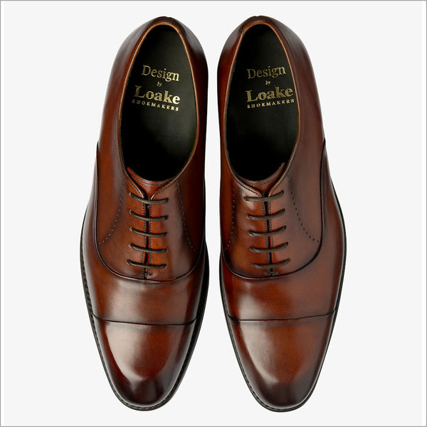 Loake phoenix Scotch Patina Leather toe-cap=