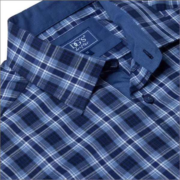 Giovanni Blue check LS shirtª