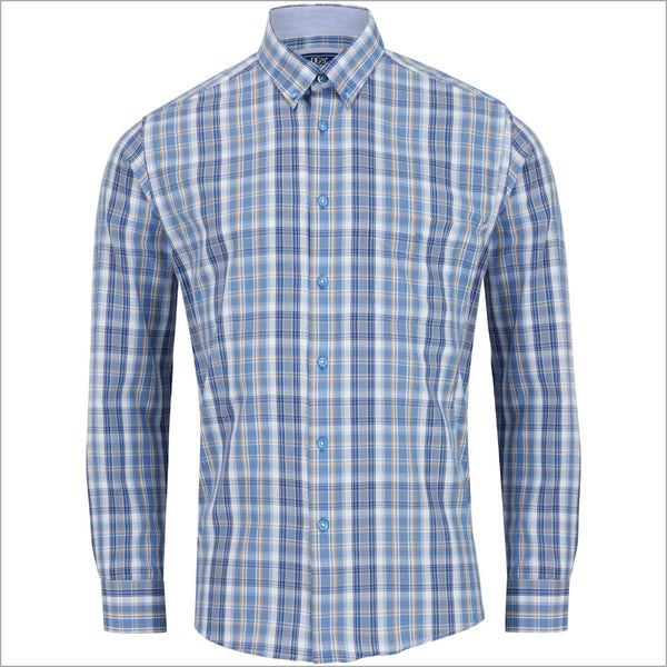 Drifter Geneva Light Blue check LS--