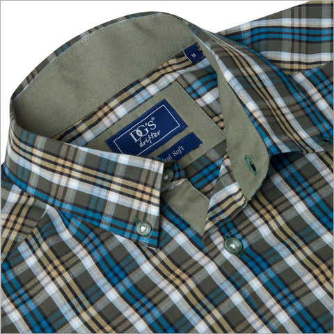 Drifter Geneva Green Multi Check LS--