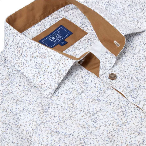 Drifter Giovanni Blue & White Pattern LS Shirtª