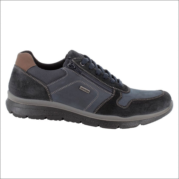 Navy Nubuck Leather Walking Shoe.