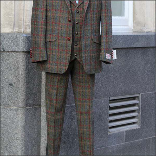 Harris Tweed Angus Check 3 Pic suit