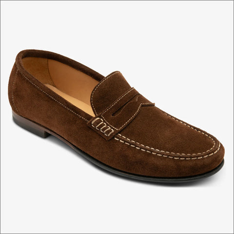 Loake Jefferson Brown Suede Loafer=