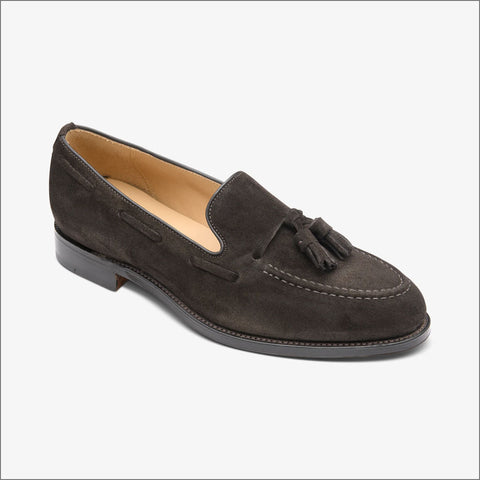 Loake Russell Chocolate Brown Suede Loaferº