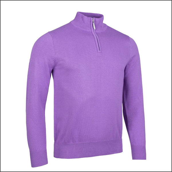 Glenmuir Devon Zip Neck  Cotton Sweater==