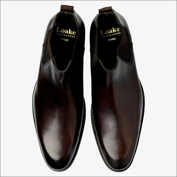 Loake McBride Dark Brown Calf Leather Bootª