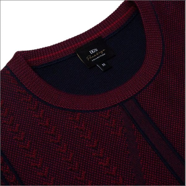 Prestige Wine Pattern Crew Neckº