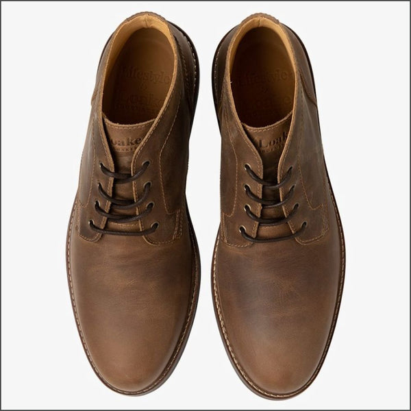 Loake Gilbert Brown Nubuck Boot=
