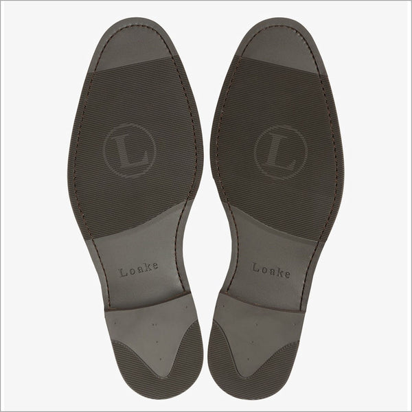 Loake phoenix Dark Brown Leather toe-cap