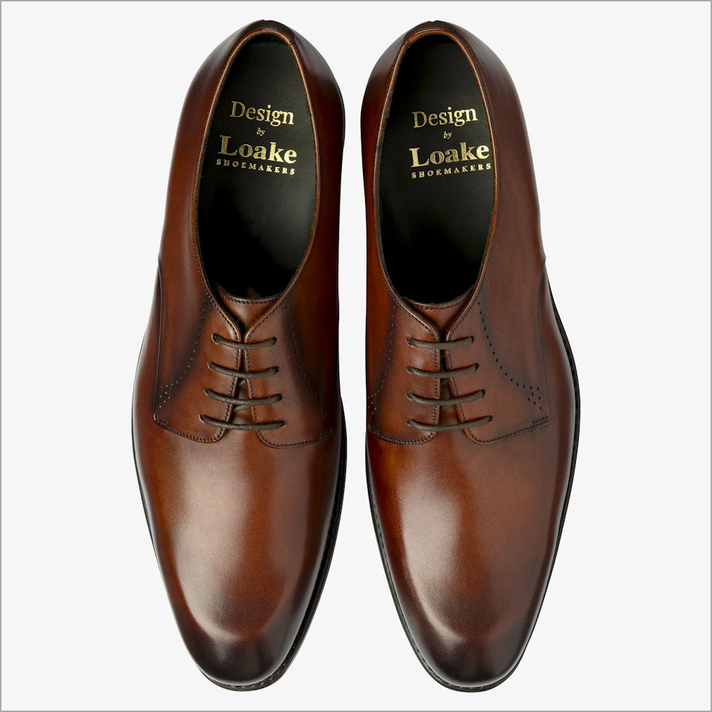 Loake Gosling Scotch Patina Calf Leather brogueº | cwmenswear