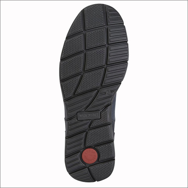 Navy Nubuck Leather Walking Shoe.