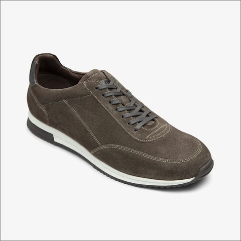 Loake Bannister Anthracite Suede Trainer=