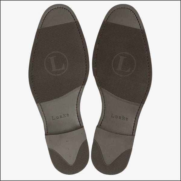 Loake Emsworth Flint Suede Rubber Sole F Fit Size 9 Onlyª