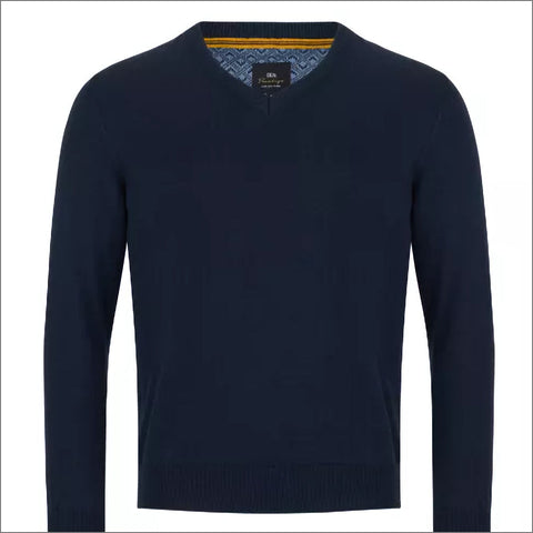 Prestige Sky Dark Blue Vee Neckº