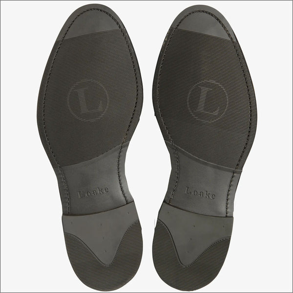 Loake Lynch Scotch Patina Rubber Sole Shoe=