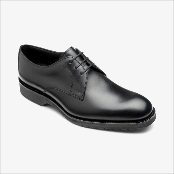 Loake Orsan Black Leather Shoe G Fit=