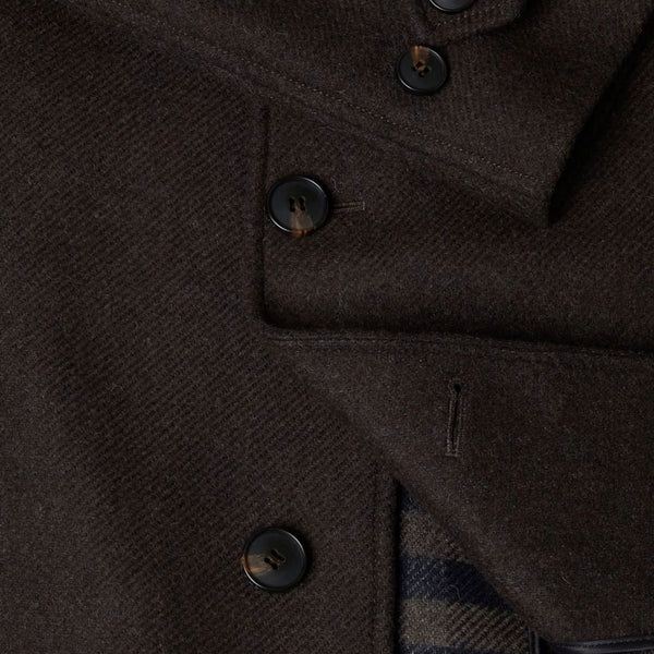 Douglas Edwards Brown Wool Coatª