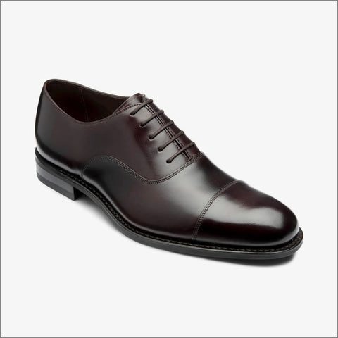 Loake Finsbury Dark Brown Waxy Oxford Shoeª