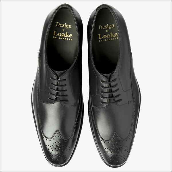 Loake Bale Black Calf Leather brogue Size 12 Only*