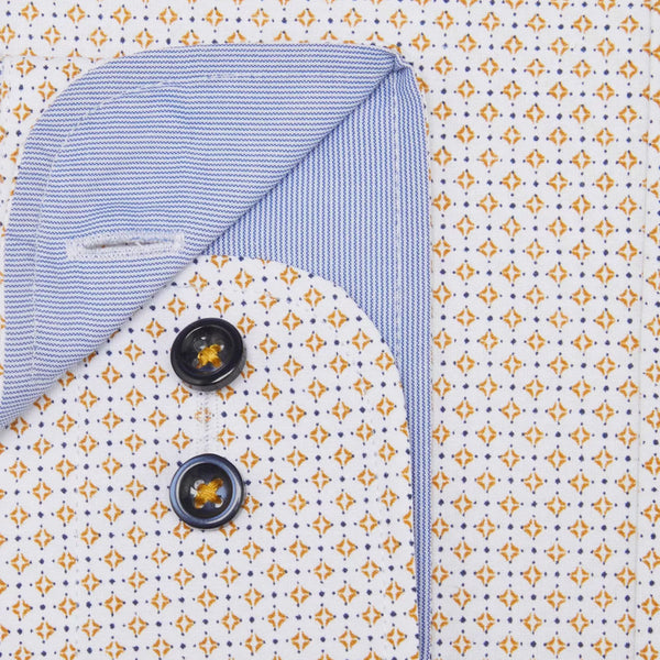Daniel Grahame Yellow and white Pattern  LS Shirtª