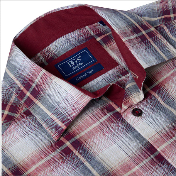 Dg's Wine Check Short sleeve Shirt=