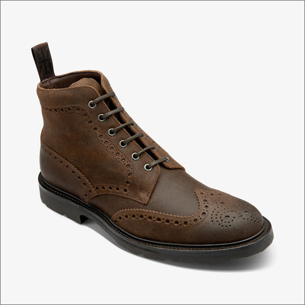 Loake Bude Brown Rough-Out Suede Bootª