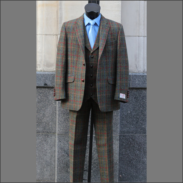 Harris Tweed Angus Check 3 Pic suit