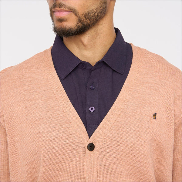Gabicci Cardigan K02 Peach Wool Blended Cardigan*