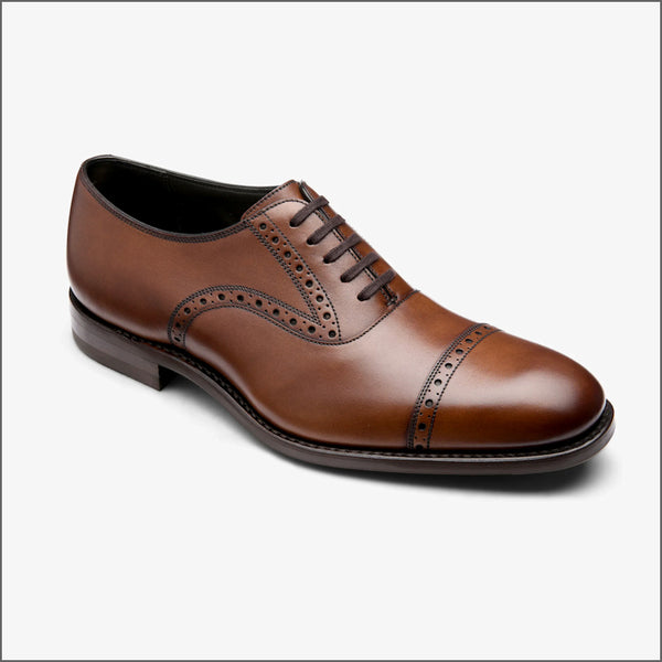 Loake Keller Cedar Calf Leather semi-brogue~