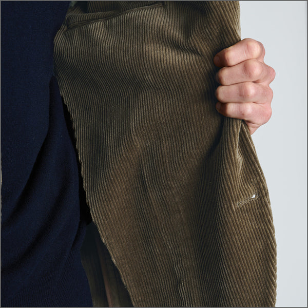 Brook Taverner Tailored Fit Kenny Sand Corduroy Stretch Cotton Jacket*