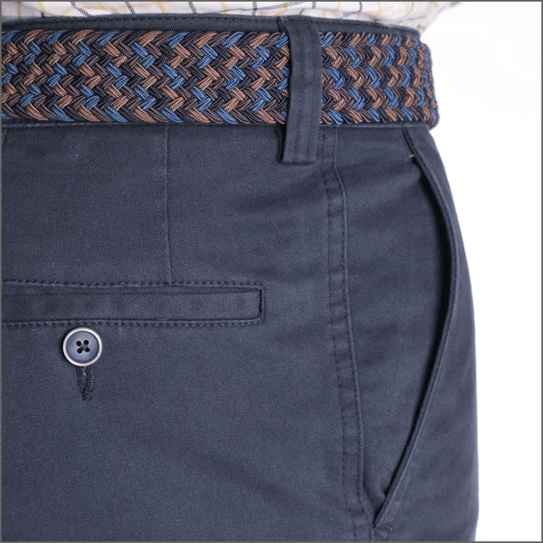 Gurteen Ladbrook Autumn Stretch Cotton Cobalt  Chino Trouser,