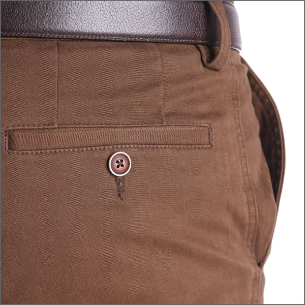 Gurteen Ladbrook Autumn Stretch Cotton Conker Chino Trouser*