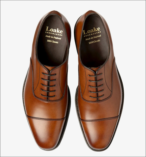 Loake Aldwych Brown Calf Leather Rubber Sole G Fit Size 9 Onlyº