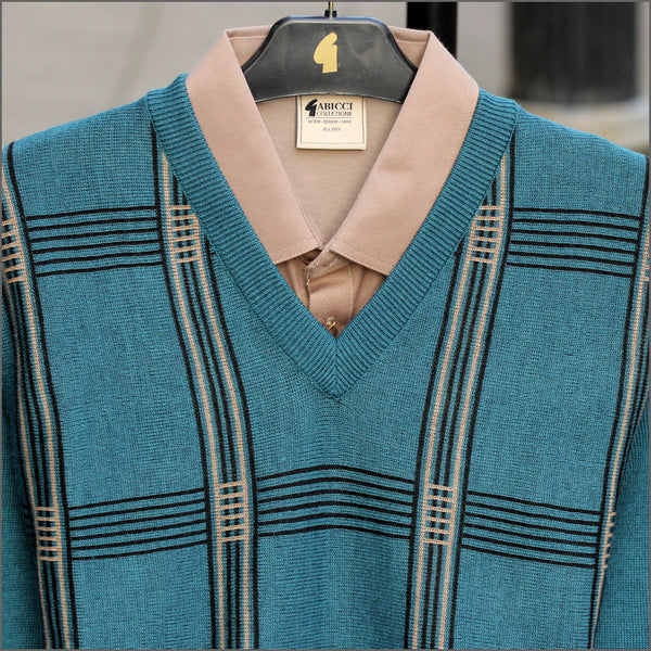 Gabicci M05 Teal V Neck*