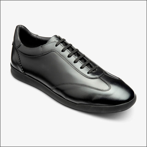 Loake Mayfair Black Calf Leather Trainer~