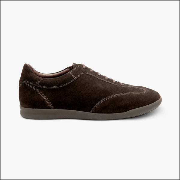 Loake Mayfair Dark Brown Suede Trainer~