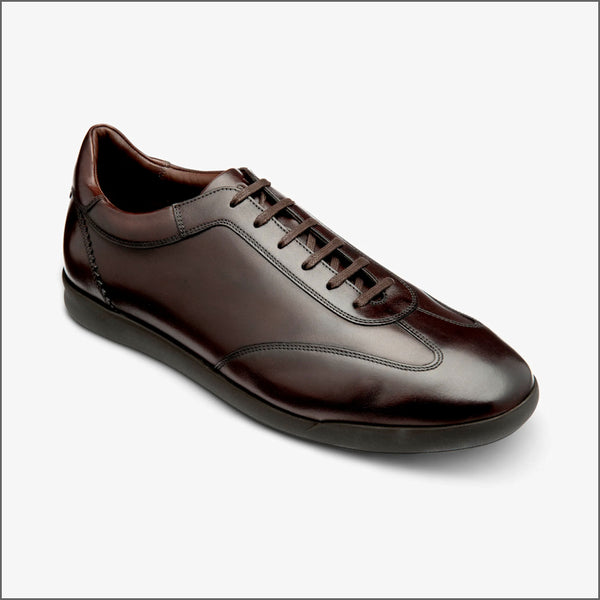 Loake Mayfair Dark Brown Calf Leather Trainer~