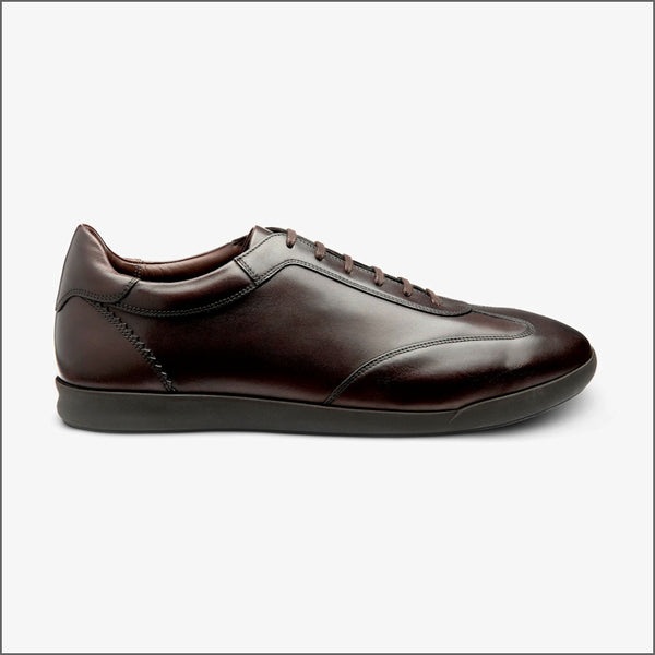 Loake Mayfair Dark Brown Calf Leather Trainer~