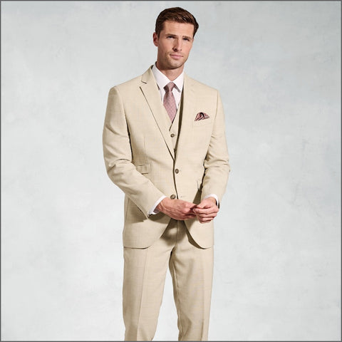 Brook Taverner McKellen McKellen Natural Linen Blend Suit - Waistcoat Optional.