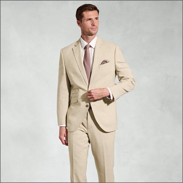Brook Taverner McKellen McKellen Natural Linen Blend Suit - Waistcoat Optional.