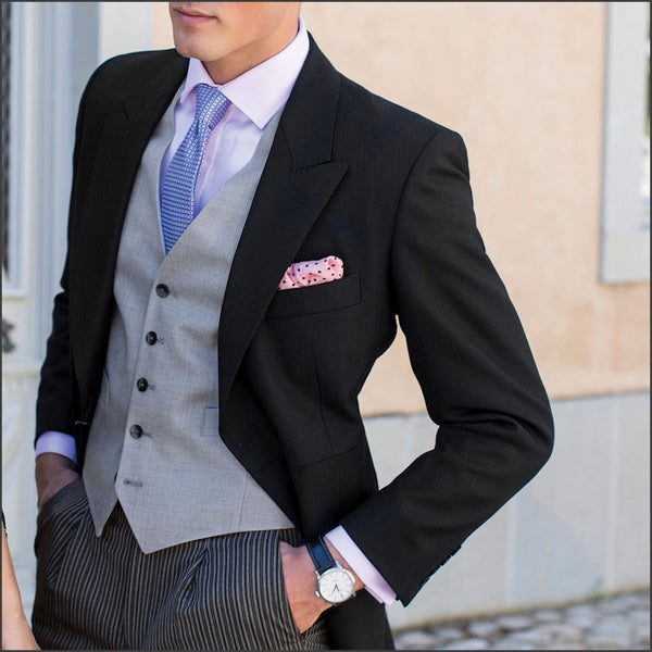 Brook Taverner Regular Fit Black Pure New Wool Morning Suit*