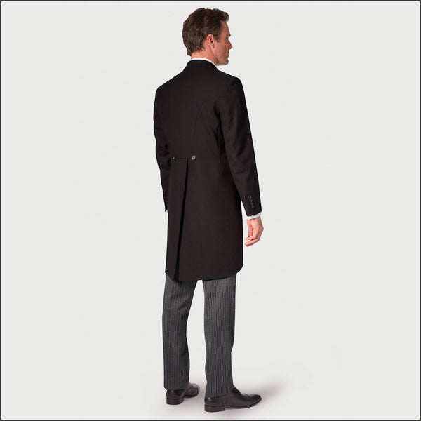 Brook Taverner Regular Fit Black Pure New Wool Morning Suit*