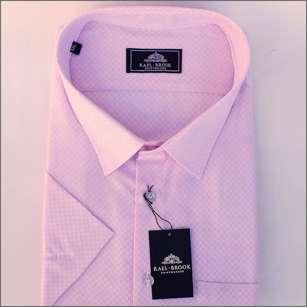 Rael Brook Pink & White Pattern Short sleeve Shirt.