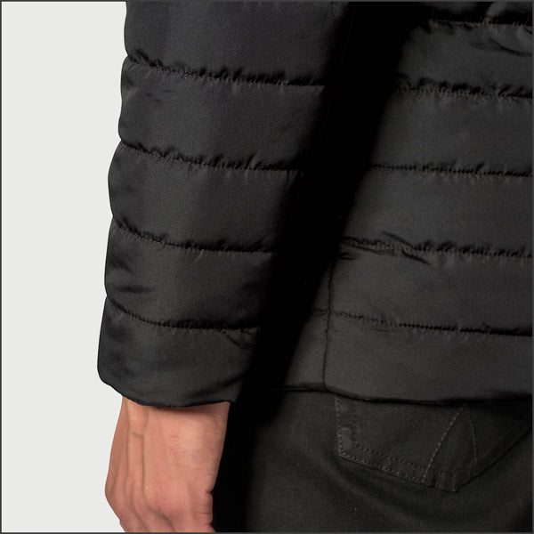 Brook Taverner Orlando Black Quilted Puffer Jacket Casual*