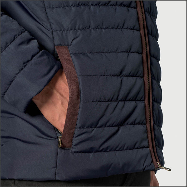 Brook Taverner Orlando Navy Quilted Puffer Jacket Casual*