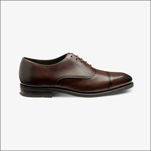 Loake phoenix Dark Brown Leather toe-cap~